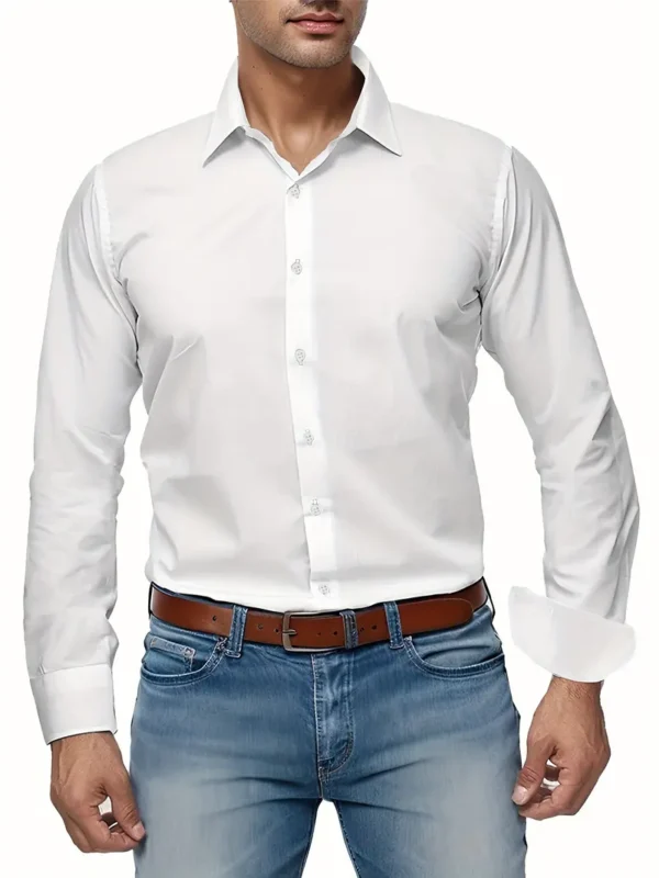 Casual Formal Fit Long Sleeve Shirt - Image 3