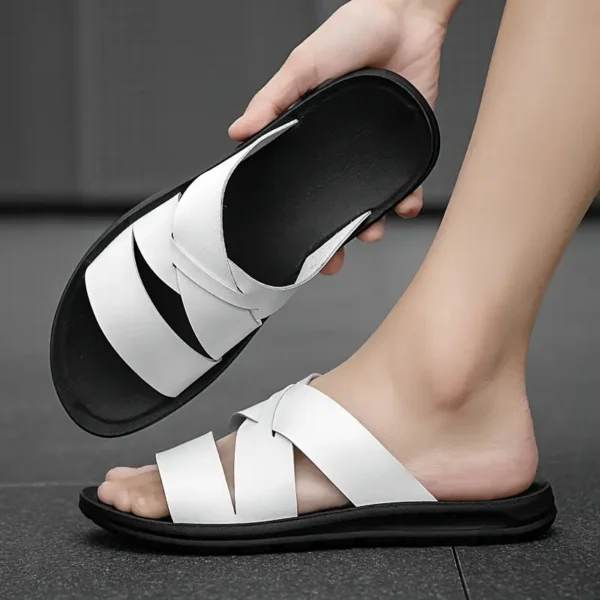 Open Toe Slide Sandals - Image 4