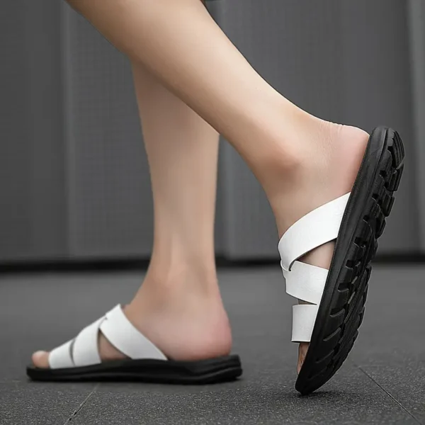 Open Toe Slide Sandals - Image 5