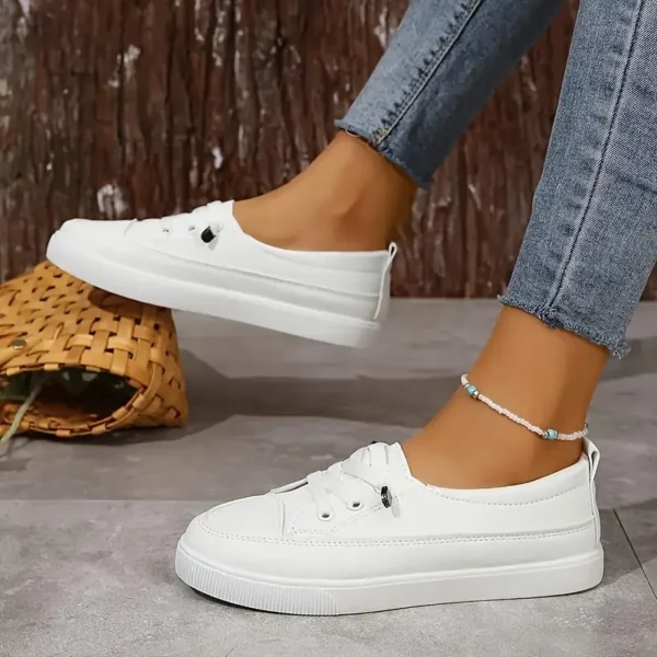 Women Comfortable Version White Casual Shoe - Image 4