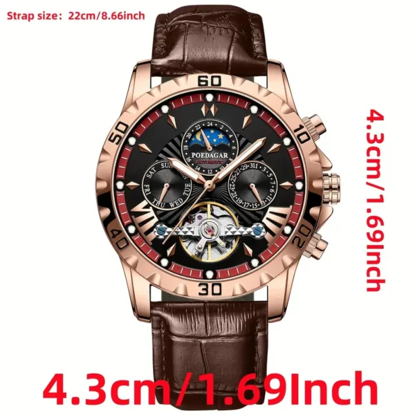 Stylish Luxury Mens Automatic Mechanical Watch - Image 2