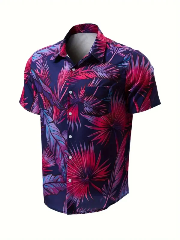 Men's Summer Fashion Short Sleeve Printed Shirt