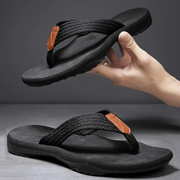 Trendy Color Block Lightweight Flip Flops