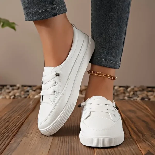 Women Comfortable Version White Casual Shoe - Image 3