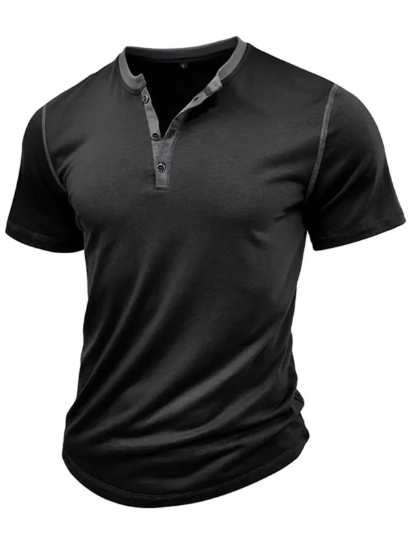 Men Classic Henley T-Shirt