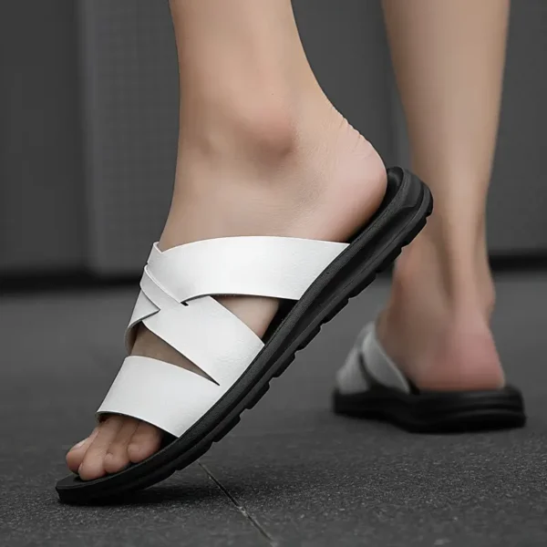 Open Toe Slide Sandals - Image 2