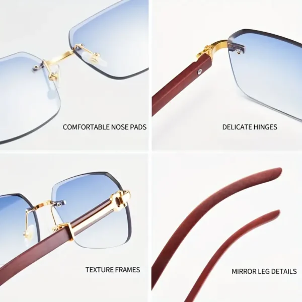 Square Frameless PC Lens Fashion - Image 5