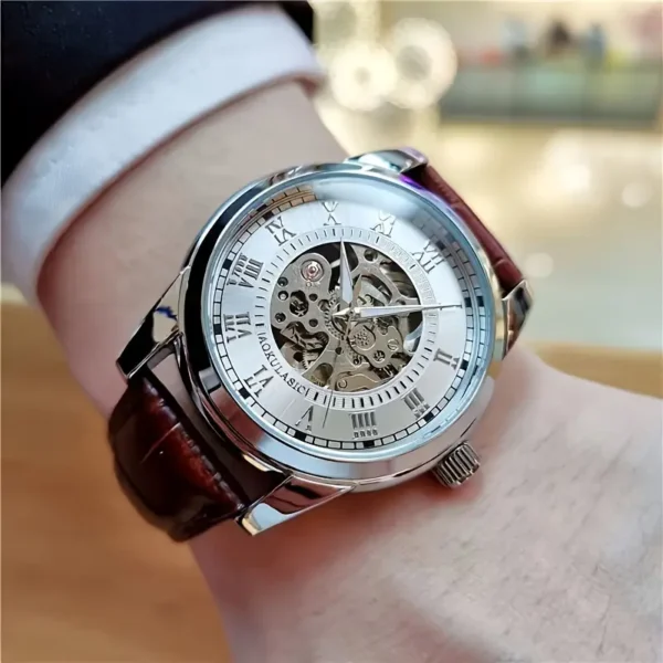 Rendy Mens Automatic Mechanical Watch With Tourbillon - Image 3