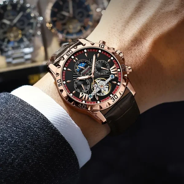 Stylish Luxury Mens Automatic Mechanical Watch - Image 4